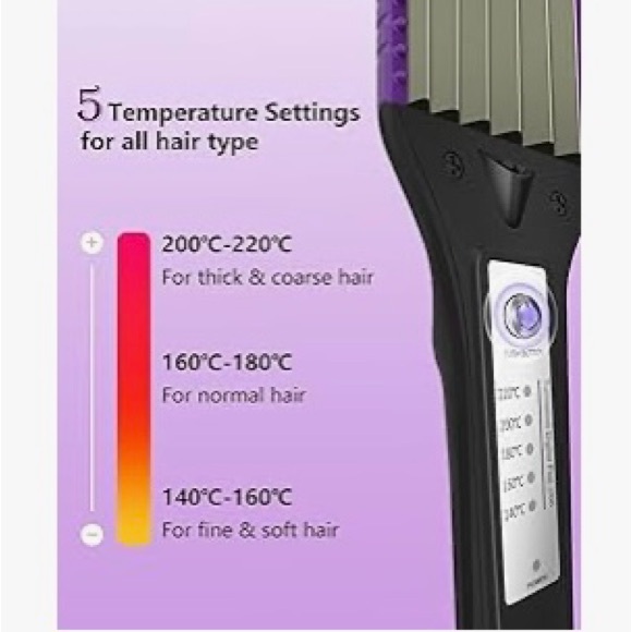Purple Hair Crimper and Straightener - Picture 4 of 6